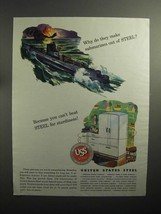 1944 WWII United States Steel Ad - Submarines - £14.78 GBP