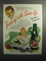 1946 7up Soda Ad - Fresh Up With Seven Up - £14.50 GBP