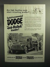 1950 Dodge Truck Ad - High Hauling Costs - $18.49