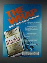 1991 Winston Lights Cigarette Ad - The Wrap - £14.54 GBP
