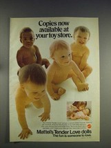 1974 Mattel Tender Love Sweet Sounds Doll Ad - $18.49