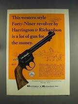 1974 Harrington & Richardson Forty-Niner 949 Gun Ad - £14.54 GBP