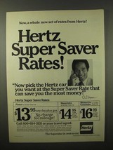 1975 Hertz Rent-A-Car Ad - O.J. Simpson - Super Saver - £14.29 GBP