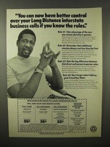 1975 Bell Telephone Ad w/ Bill Russell - £14.50 GBP