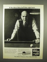 1975 Gillette Twinjector Blades Ad - Telly Savalas - Bite Back - £14.78 GBP