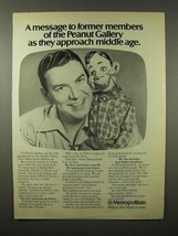 1975 Metropolitan Life Insurance Ad - Howdy Doody - £14.52 GBP