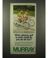 1975 Murray Bicycle Ad - Barbara &amp; Jack Nicklaus - £14.55 GBP