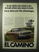 1975 Chevrolet El Camino Classic Car / Truck Ad - £14.50 GBP