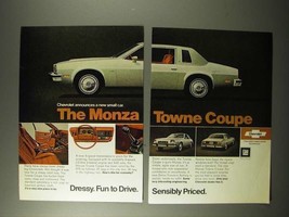 1975 Chevrolet Monza Towne Coupe Car Ad - £14.61 GBP