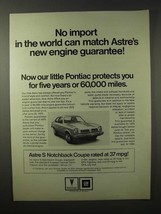 1975 Pontiac Astre S Notchback Coupe Car Ad - $18.49