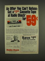 1975 Radio Shack Cassette Tape Ad - Arthur Fiedler - £14.50 GBP
