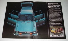 1975 Honda Civic Wagon Ad - It's a Civic First - $18.49