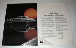 1976 Cadillac Seville Car Ad - Expression of Excellence - £14.53 GBP
