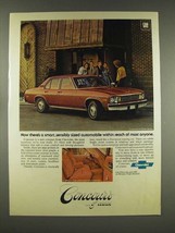 1976 Chevrolet Concours 4-Door Sedan Car Ad - Sensibly Sized - $18.49