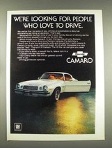 1977 Chevrolet Camaro Car Ad - Looking for People - £14.45 GBP