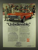 1976 Dodge Aspen Car Ad- Unbelievable - £14.45 GBP