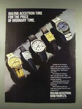 1976 Bulova Accutron Watch Ad - For the Price of Ordinary Time - £14.53 GBP
