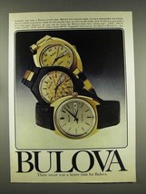 1976 Bulova 12021, 10600, 12649 Watch Ad - £14.57 GBP