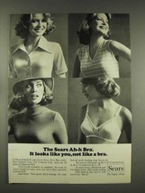 1976 Sears Ah-h Bra Ad - Looks Like You, Not a Bra - $18.49