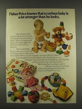 1976 Fisher-Price Crib &amp; Playpen Toy Ad - Curious Baby - £14.78 GBP
