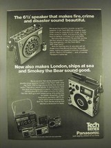 1976 Panasonic Tech 800, Tech 1000 Portable Radio Ad - £14.77 GBP