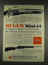 1976 Ruger Mini-14 Semi-Auto Rifle Gun Ad - Rugged - $18.49
