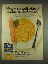 1976 Kraft Macaroni & Cheese Dinner Ad - Budget - $18.49