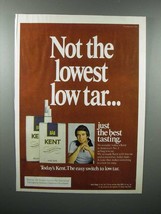 1978 Kent Cigarette Ad - Not the Lowest Low Tar - £14.44 GBP