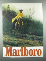 1970 Marlboro Cigarette Ad - Marlboro Man, Cowboy - £14.45 GBP