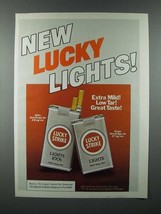 1984 Lucky Strike Lights Cigarette Ad - £14.60 GBP