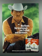 1976 Marlboro Cigarette Ad, Marlboro Man - in German - £14.45 GBP
