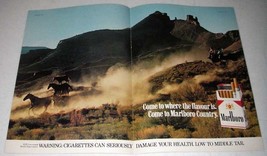 1978 2-page Marlboro Cigarette Ad - Marlboro Country - £14.78 GBP