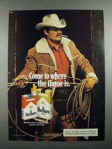1984 Marlboro Cigarette Ad - Marlboro Man, Cowboy - £14.50 GBP