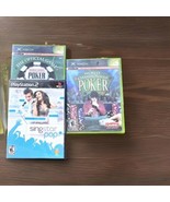 3 Video Games Singstar Pop, Poker Games, Play Station, Xbox Lot Of 3 - $19.80