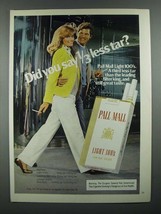 1982 Pall Mall Light 100&#39;s Cigarette Ad - Less Tar - £14.72 GBP