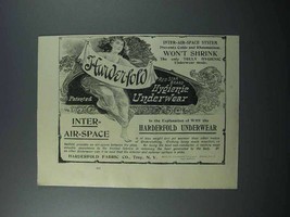 1897 Harderfold Red Star Brand Hygienie Underwear Ad - $18.49
