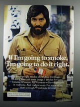 1975 Winston Cigarette Ad - I'm Going to Do It Right - $18.49