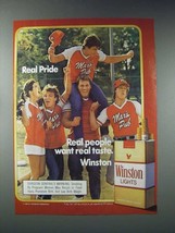 1987 Winston Lights Cigarette Ad - Real Pride - £14.46 GBP