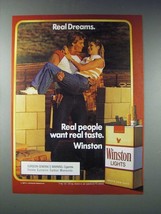1987 Winston Lights Cigarette Ad - Real Dreams - $18.49