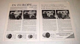 1959 Kodak Camera Ad - Retina IIIs, IIIc, Reflex S Ad - £14.78 GBP
