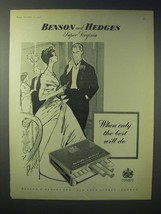 1958 Benson and Hedges Super Virginia Cigarette Ad - Only Best - £14.48 GBP
