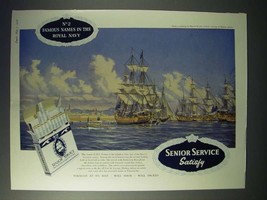 1958 Senior Service Cigarette Ad - H.M.S. Superb - $18.49