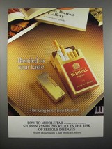 1987 Dunhill Cigarette Ad - Blended to Your Taste - £14.46 GBP