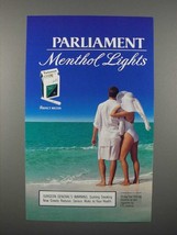 1997 Parliament Menthol Lights Cigarette Ad - £14.54 GBP