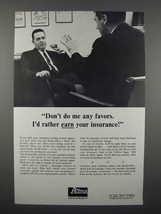 1966 Aetna Insurance Ad - Don&#39;t Do Me Any Favors - £14.78 GBP