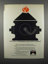 1974 Aetna Ad - Plugging Commercial Fire Insurance - £14.57 GBP