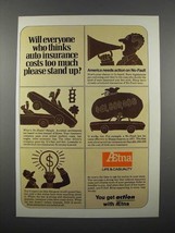 1973 Aetna Insurance Ad - Auto Insurance Costs Too Much - £14.48 GBP