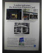 1980 American Express Card Ad - London Welcomes - £14.78 GBP