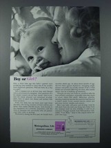 1961 Metropolitan Life Insurance Ad - Boy or Girl? - £14.78 GBP