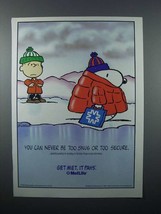 1981 MetLife Insurance Ad - Snoopy, Linus - Schulz - $18.49